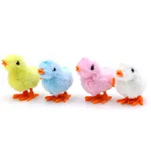 1 шт. моделирование желтые цыплята заводные игрушки плюшевые ветряные Петух Игрушка ностальгия игра в голову прыжок курица Дети Многоцветный