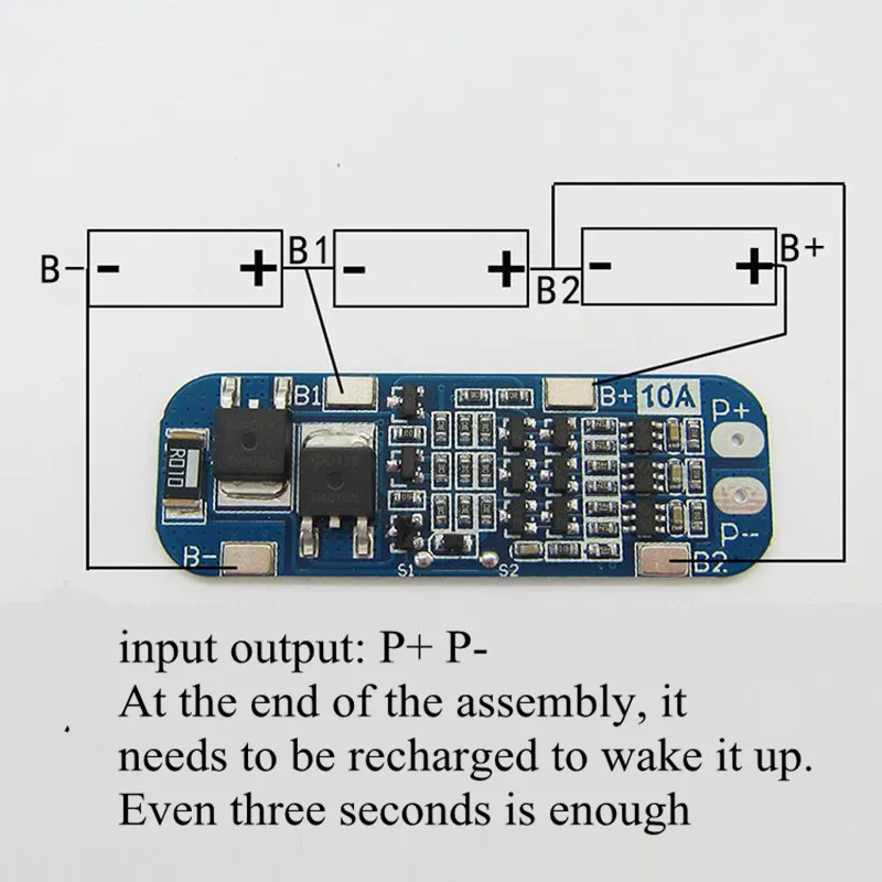 3S 10A 11,1 V 12V 12,6 V литиевая батарея плата защиты BMS модуль для 18650 литий-ионных батарей Lipo BMS 3,7 V