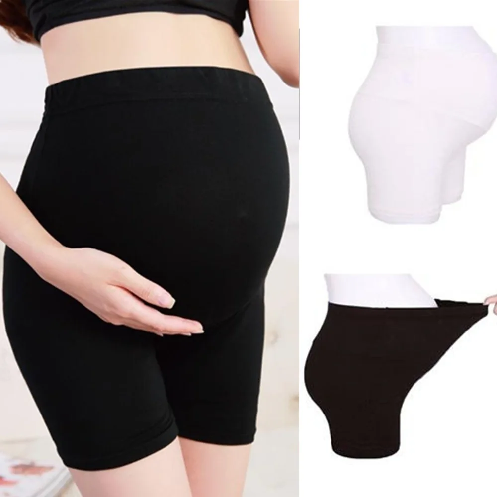 Thin section pregnant women safety pants air defense summer flat lace pants leggings insurance abdominal circumference