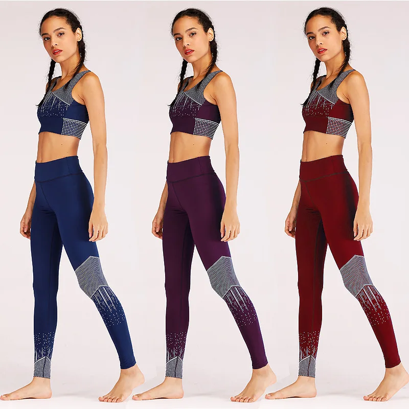 2 Piece yoga Set Women Sport Suit Gym Workout Clothes women's tracksuits Fitness Crop Top Scrunch Butt Leggings sportswear
