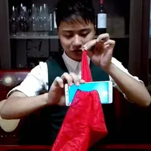 Забавный шелковый шарф для волшебников через телефон шарф магический реквизит трюк игрушки