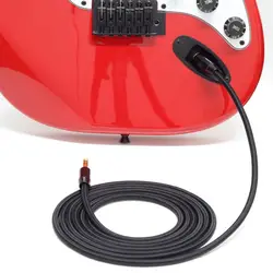 BMDT-cable кабель для электрогитар All black net прямо к прямой позолоченной головке 6,35 большой трехядерный гитарный инструмент