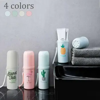 

Portable Toothbrush Cup Washing Storage Cup Wash Cup Traveling Plastic Storage Cup Toothbrush Holder Outdoor Portable Travel Box