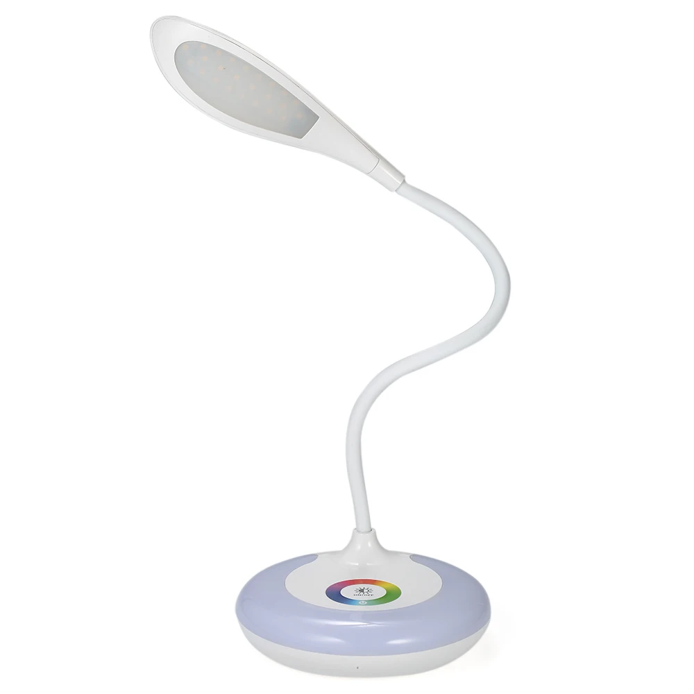 

Kids AC100-240V LED White + RGB Touch Dimmable Desktop Light 360 Flexible Gooseneck Eye Protection Night Lamp USB Reading Lamp