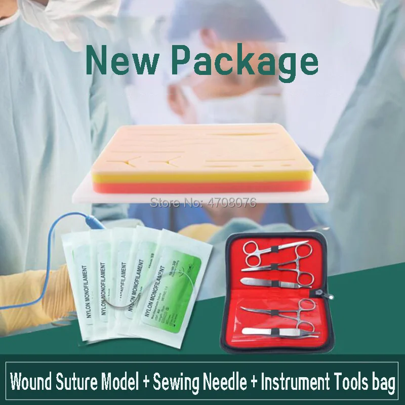 

Surgical suture tool module Medical science aids training model Biology student training instrument set Dissection Kit 1set/pack