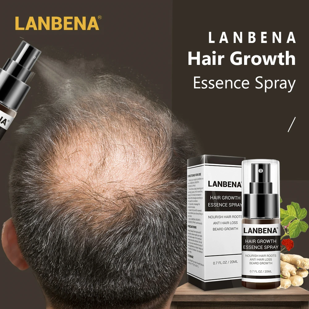 LANBENA средство для роста волос спрей, предотвращающий облысение, укрепляющее от выпадения волос натуральные питающие корни легко переносят Уход за волосами