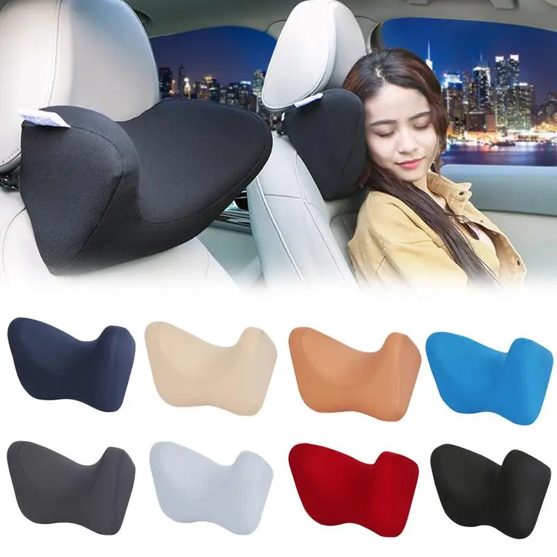 

Car Neck Pillows Headrest Sleep Travel Pillow Seat Cushion Memory Cotton Neck Protective Pillow Auto Interior Accessory Supplies
