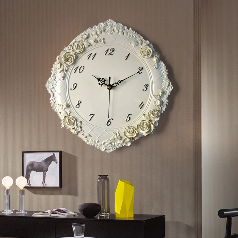 Кварцевые бесшумные настенные часы винтажный домашний декор Лофт гостиная кухня Европейский декоративный номер Отель Ресторан часы