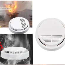 1 шт мини дымовой пожарный извещатель 9V Батарея резервного копирования фотоэлектрический соединения