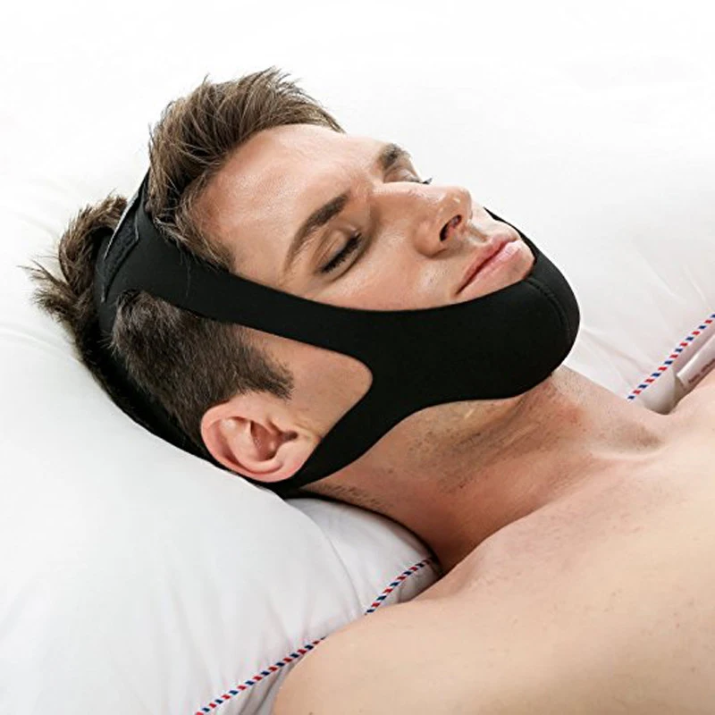 

New Triangular Chin Rest Anti Snoring Belt Correcting Mouth Breathing Anti Snore Device Improve Sleep Quality Sleeping Care Tool