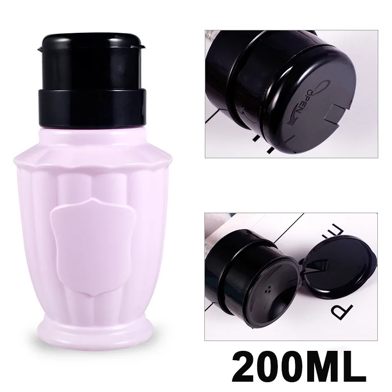 Empty Pump Dispenser Container Cleaner Nail Polish Remover Liquid Bottles | Красота и здоровье