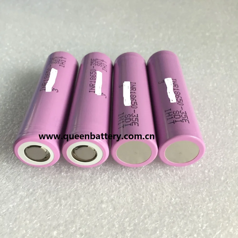 (200pcs/lot free shippping)18650 flashlight battery 3500mah high capacity torch battery INR18650-35E 18650 35e 3.7v headlamp