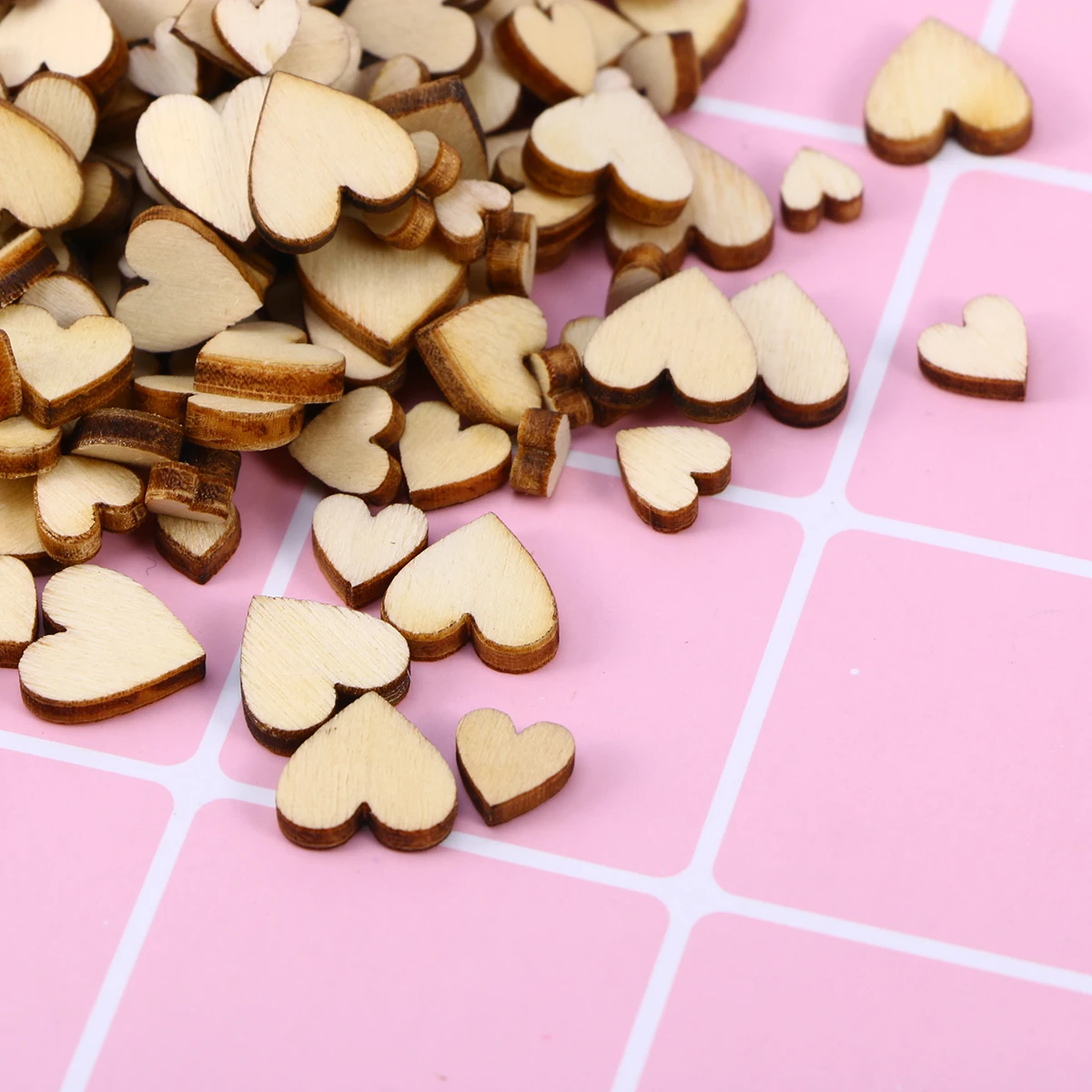 200 шт пуговицы в форме сердца практичный деревянный прекрасные декоративные вставные кнопки для одежды Скрапбукинг