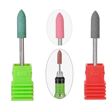 Meisha 2Pcs Rubber Silicone Nail Drill Bits Milling Burr Nail Art Cutter Polishing Buffer File Electric Machine Drill Bit HF0003