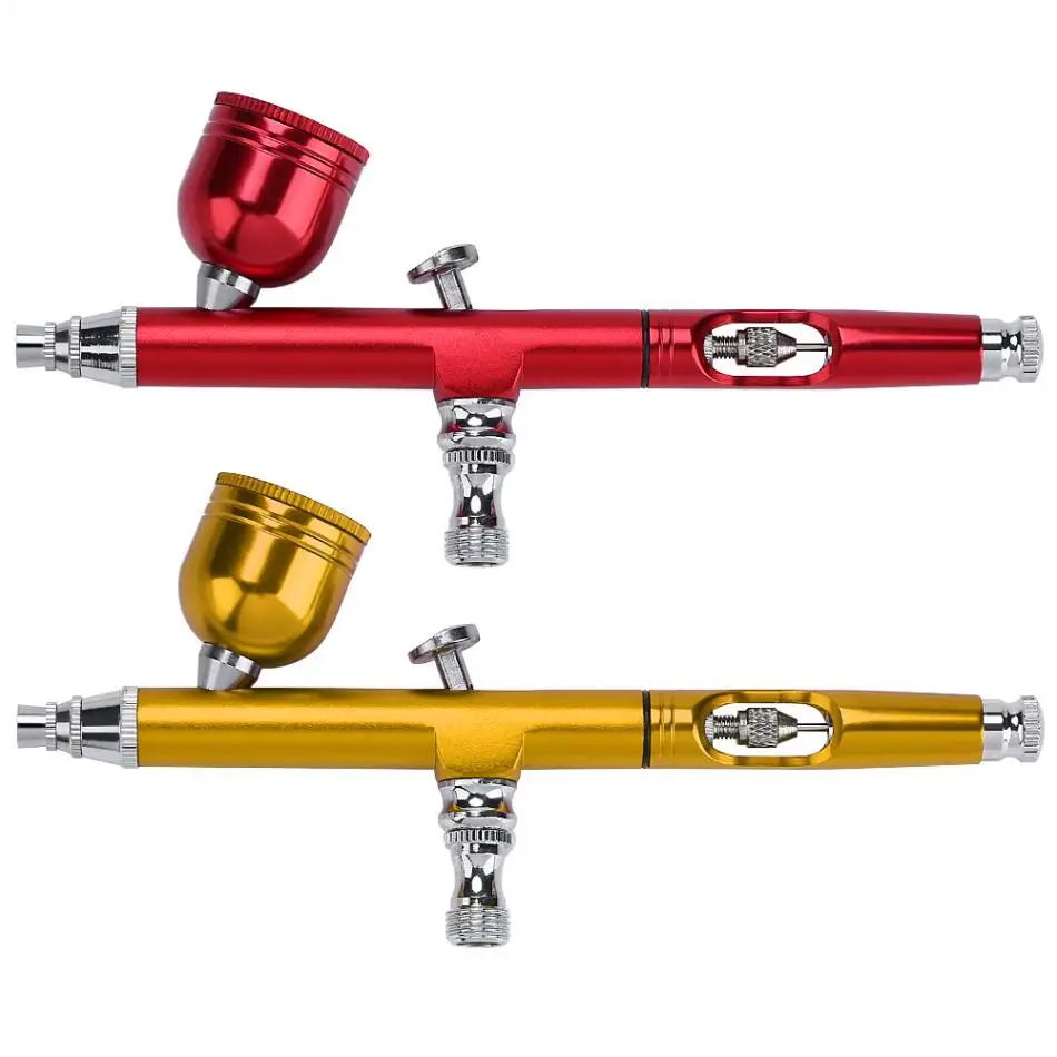 

2 Colors 0.3mm Gravity Feed Airbrush Gun Spray Gun Art Tattoo Paint Nail Cake Decoration Tools Microblading Tattoo Accessories