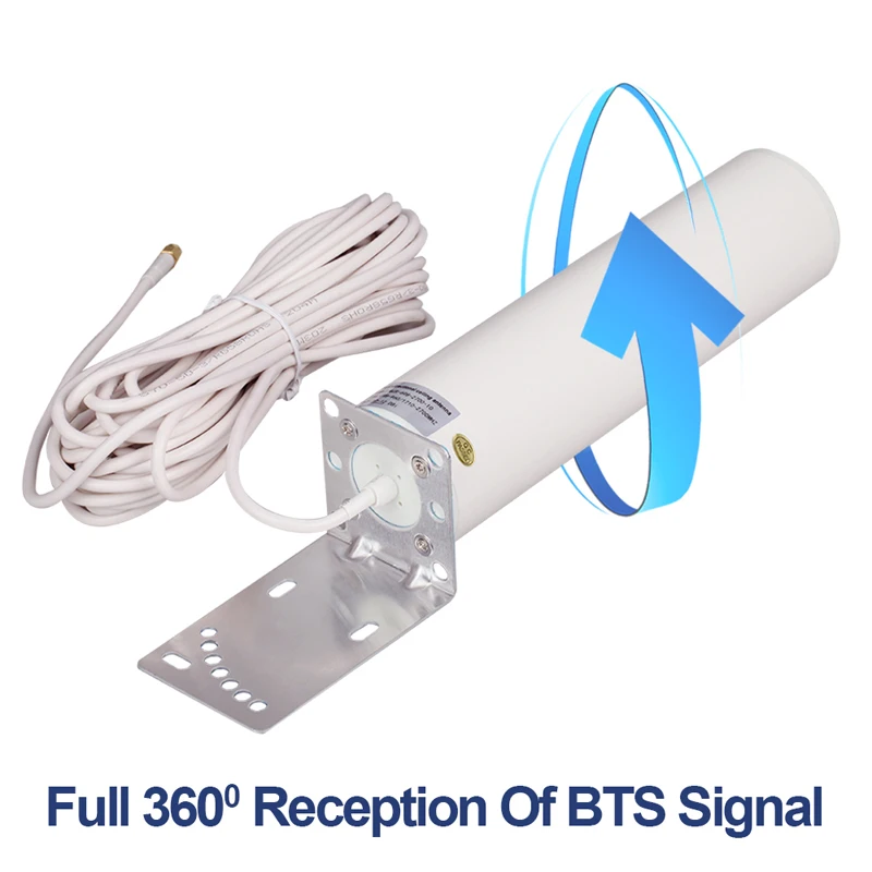 Omnidirectional Outdoor 4g Lte Antenna 12dbi 3g Antenna Repeater External Antenna 4g Outdoor Antenna N female Sma 10m for huawei