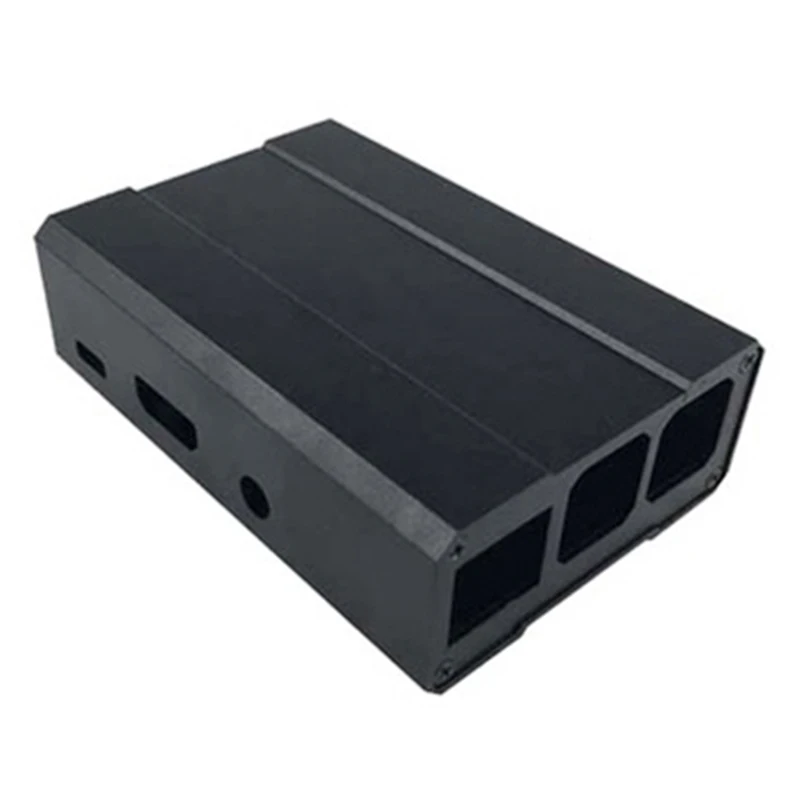 Черный алюминий Коробка Чехол в виде ракушки с для Raspberry Pi 3 Model B/Raspberry Pi 2