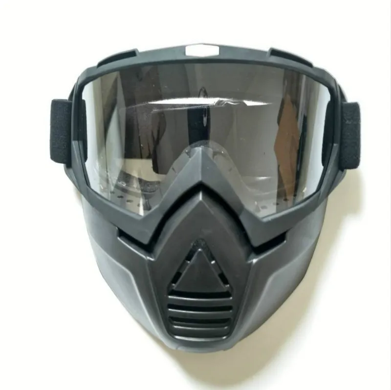 Мотоциклетный шлем маска для глаз Открытый шлем очки винтажный шлем маска для лица мото маска Casco с очками