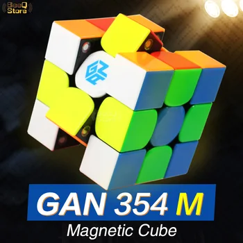 

GAN354M 3x3 Speed Cube Magnetic 3x3x3 Magic Cube Gan 3*3 Gan354 M 354M Magnet Professional Cubo Magico Puzzle Toys For Children