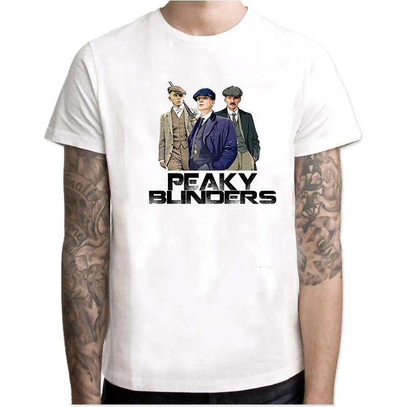 

Peaky Blinders T Shirt Classic Vintage Shelby Bros T-Shirt Short Sleeve O-neck Cotton Adult Man Tee Shirt Camisetas Hombre