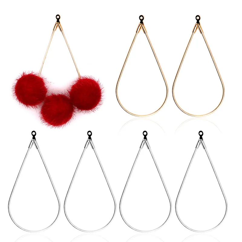 

Drip Earrings Circle Ear Clip Diy Manual Make Earring Jewelry Material Science Package Copper Metal Ornaments Parts Hand Made
