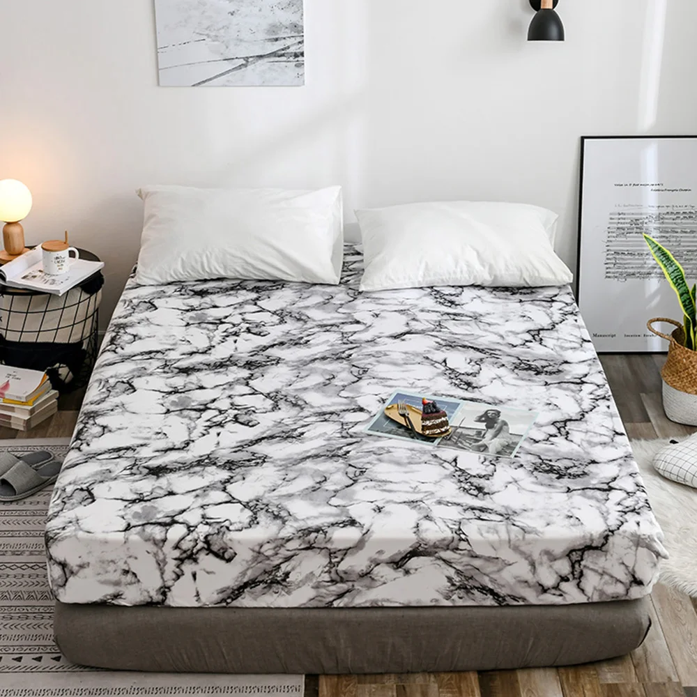 

White Polyester Mattress Encasement Cover Breathable Mattress Encasement Cover Hypoallergenic Waterproof Bed Mattress Cover