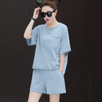 

Plus Size Women White Sporting Casual Outfit Tracksuits Street 2 Piece Set Sportswear Sets Pockets Women Clothing