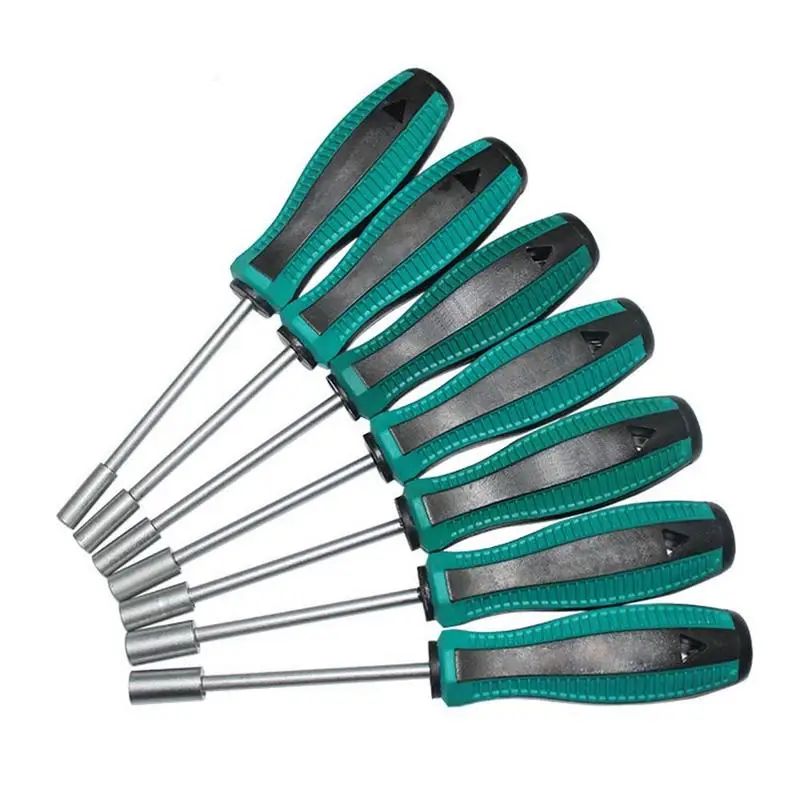 

1Pc 3MM-14MM Socket Wrench Screwdriver Metal Hex Nut Key Manual Tool Screwdriver