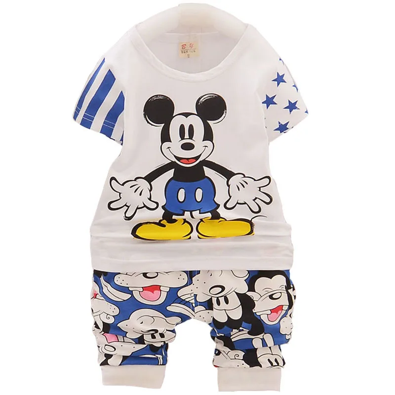 

Summer Children Boys Girls Clothing Sets Baby Cotton Clothes Kids Cartoon T-Shirt Shorts 2Pcs/sets Fashion Infant Tracksuits