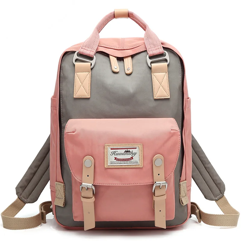 

Doughnut Backpack Casual Women College Style High School Bag Female Travel Backpacks Large Capacity Waterproof Nylon Backpack