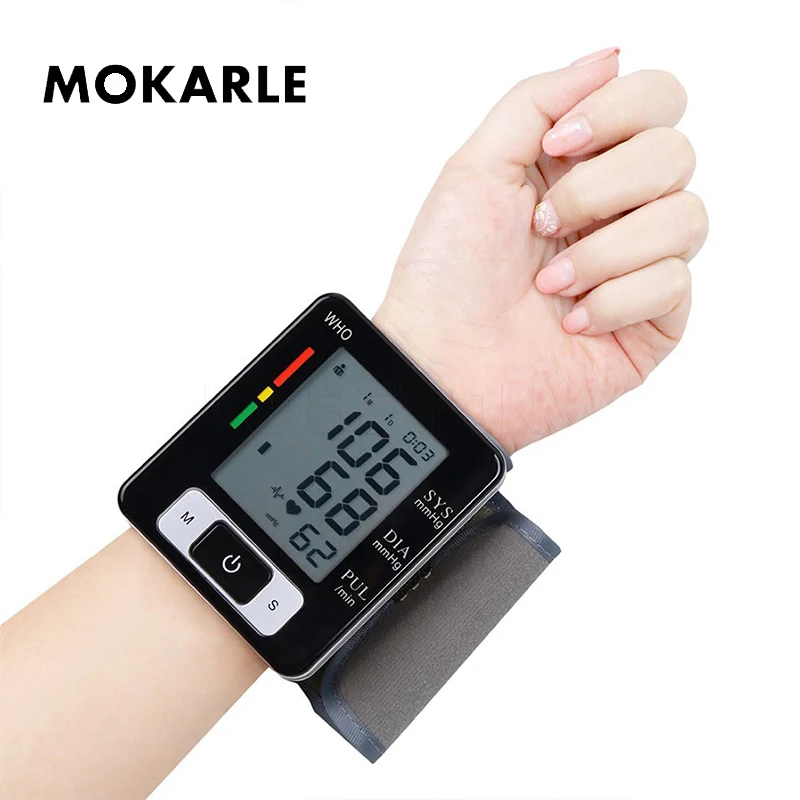 

Wrist Digital Blood Pressure Monitor Automatic Sphygmomanometer Smart Pulse Rate Tonometer For Measuring Blood Pressure Health