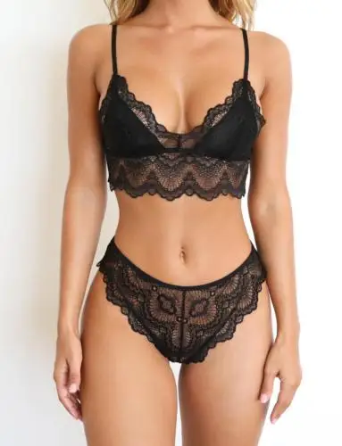 Summer New Women Sexy-Lingerie Nightgown Babydoll Panties Underwear Lace Bra Set Sleepwear Tube Tops Fashion