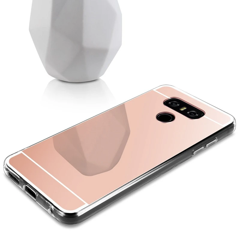 

Luxury Mirror TPU Capa Soft Silicone Case For LG G3 G4 G5 G7 Protector Cover For LG G7 Cases make-up mirror phone coque fundas