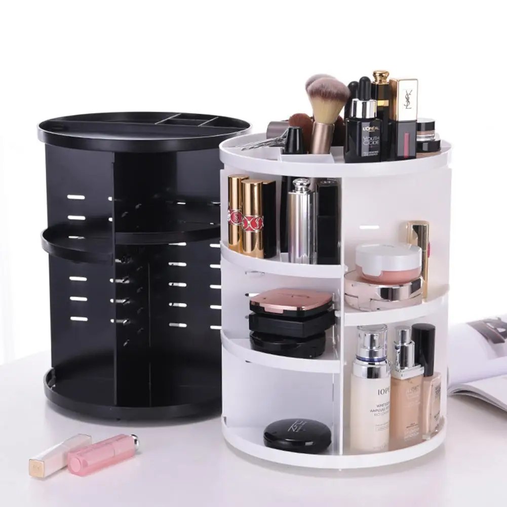 

Adeeing 360 Degree Rotation Makeup Organizer Cosmetic Storage Box Jewelry Box Lipstick Holder