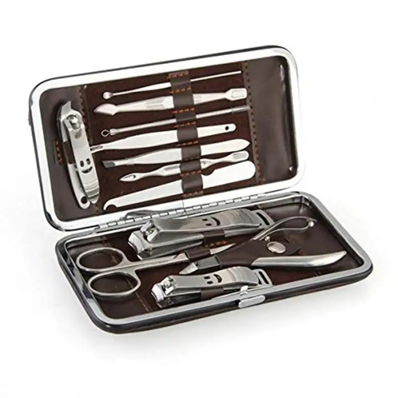 

12 Pcs Vogue Nail Care Personal Manicure Pedicure Set Travel Grooming Kit