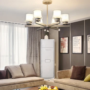 

Modern Crystal E27 Pendant Light LED Iron Pendant Lamp Bedroom Living Room Restaurant Coffee Lighting Kitchen Fixtures Luminaire