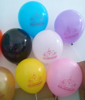 

Custom logo print latex balloon, 12inch helium ballons wedding decoration birthday party supplies 100pcs ( NOT including ribbon)