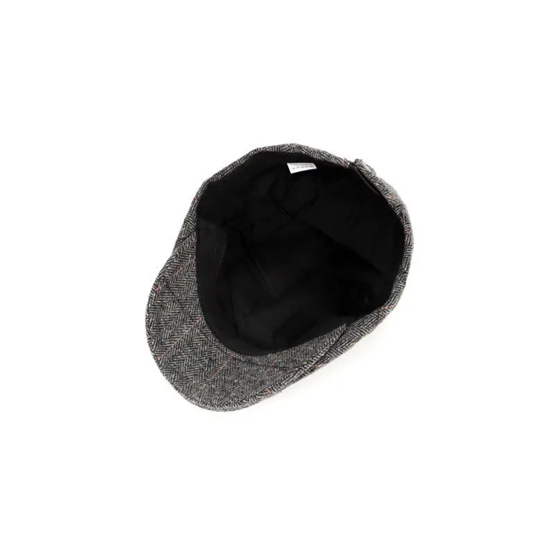 UK мужская плоская кепка берет елочка Newsboy Bakerboy шляпа Gatsby Peaky Blinders черный серый кофейный крутой мужской модный берет