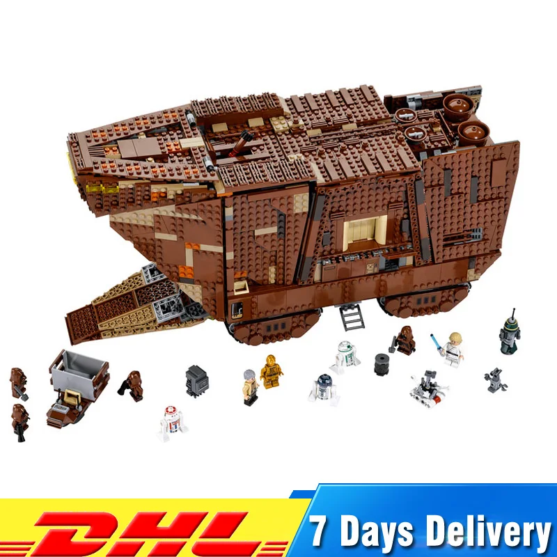 

IN Stock Lepin 05038 Star Wars Sandcrawler Model Building Compatible LegoINGlys 75059 Blocks Brick Funny Toys for Children Gifts