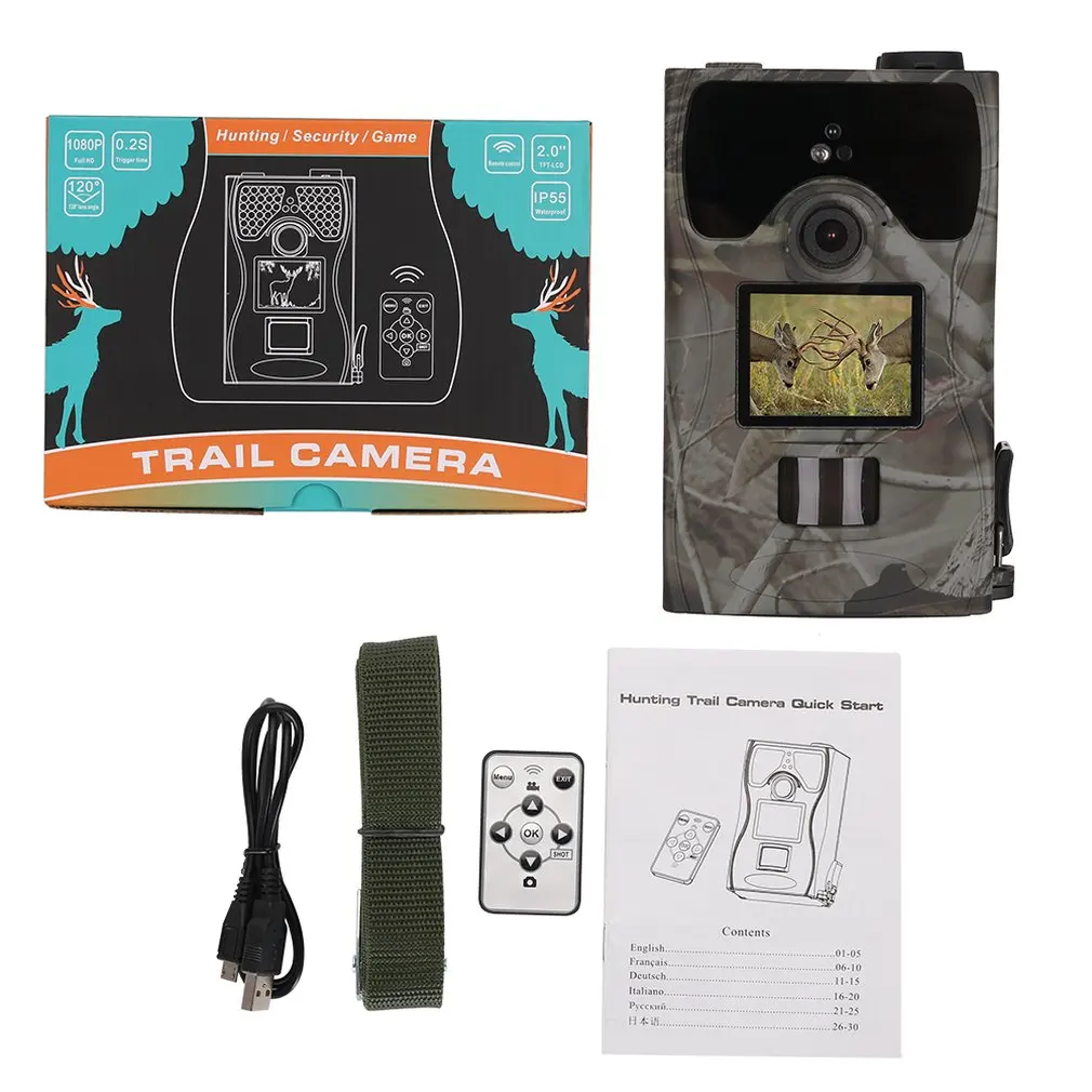 

New SV-TCM16C 12MP LCD Screen Waterproof Infrared Hunting Camera Low-Glow LED Night Vision Tracker Digital Camera