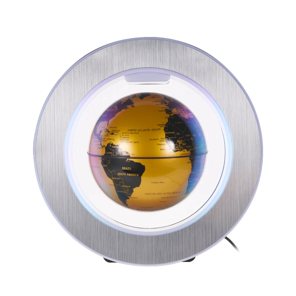 6 дюймов, магнитный, парящий в воздухе, светящийся Глобус, карта мира со светодиодная цветная подсветка для струйного принтера Desk декоративная специальная креативный подарок
