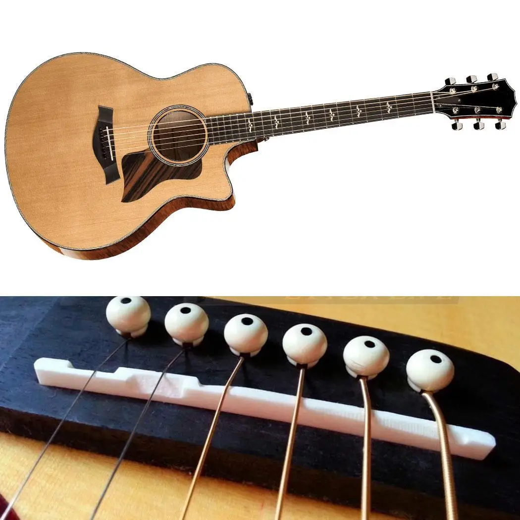 

Guitar Bridge Parts Replacement Guitar Geometric Parts White Bone Solid Saddle Bridge
