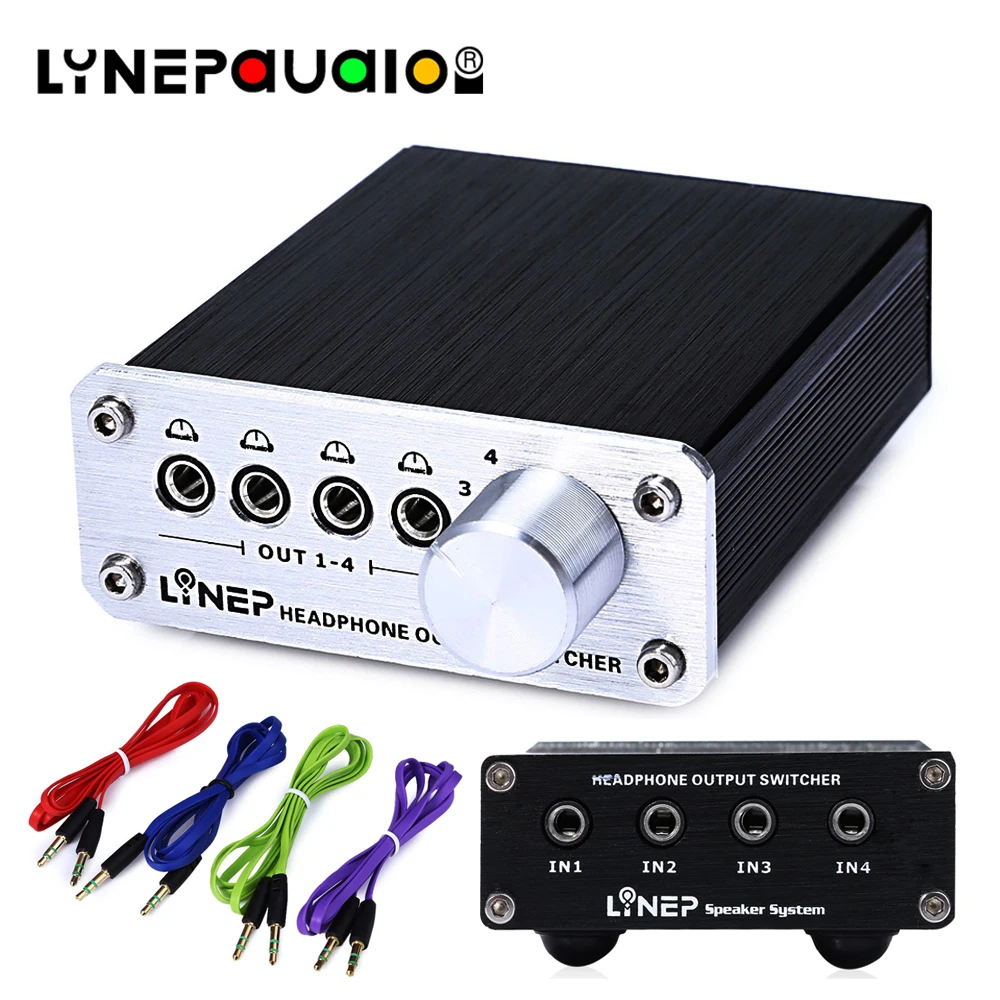 

Audio Switcher 4 Input and 4 Output Switches 4 Sets of Stereo Signal Switching Input 4 Sets of Stereo Simultaneous Output