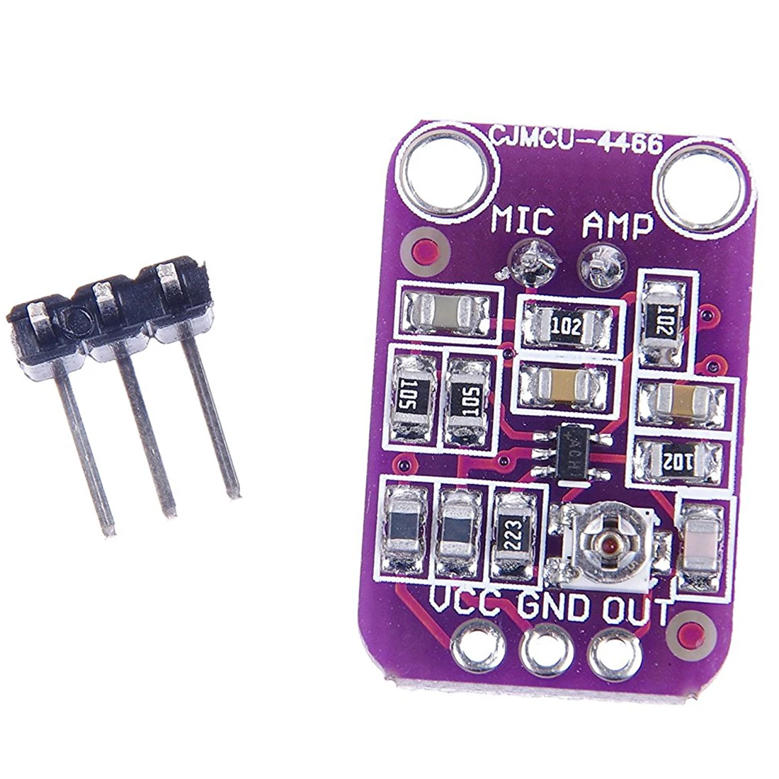 MAX4466 Электрический усилитель для микрофона регулируемое усиление Arduino|Усилители