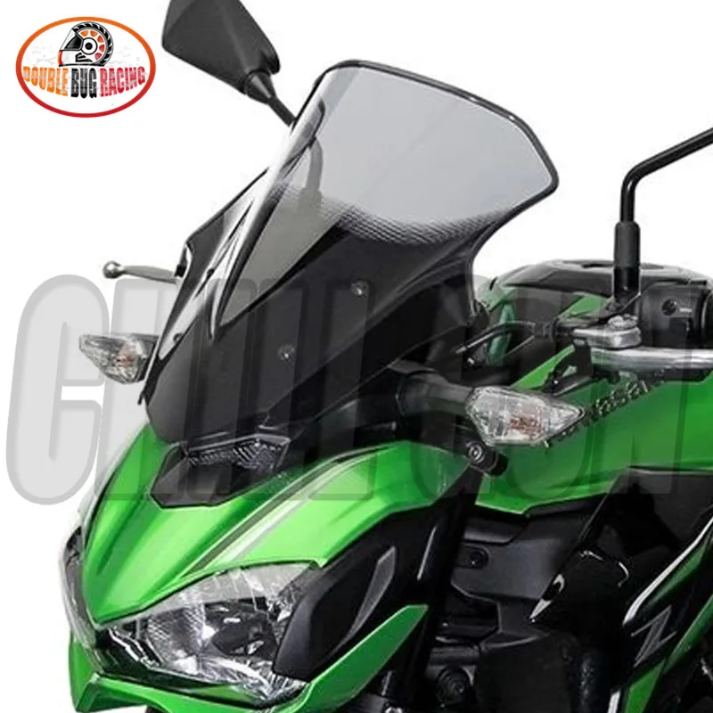 

Motorcycle Z900 Sport Black WindScreen Windshield Deflector Viser VIsor Fits For Kawasaki Z-900 2017 2018 Double Bubble Z 900
