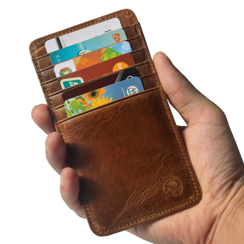 Новый пояса из натуральной кожи Корова Банк ID Бизнес кредитной держатель для карт для мужчин чехол на мужской мешок карман порте Carte 12