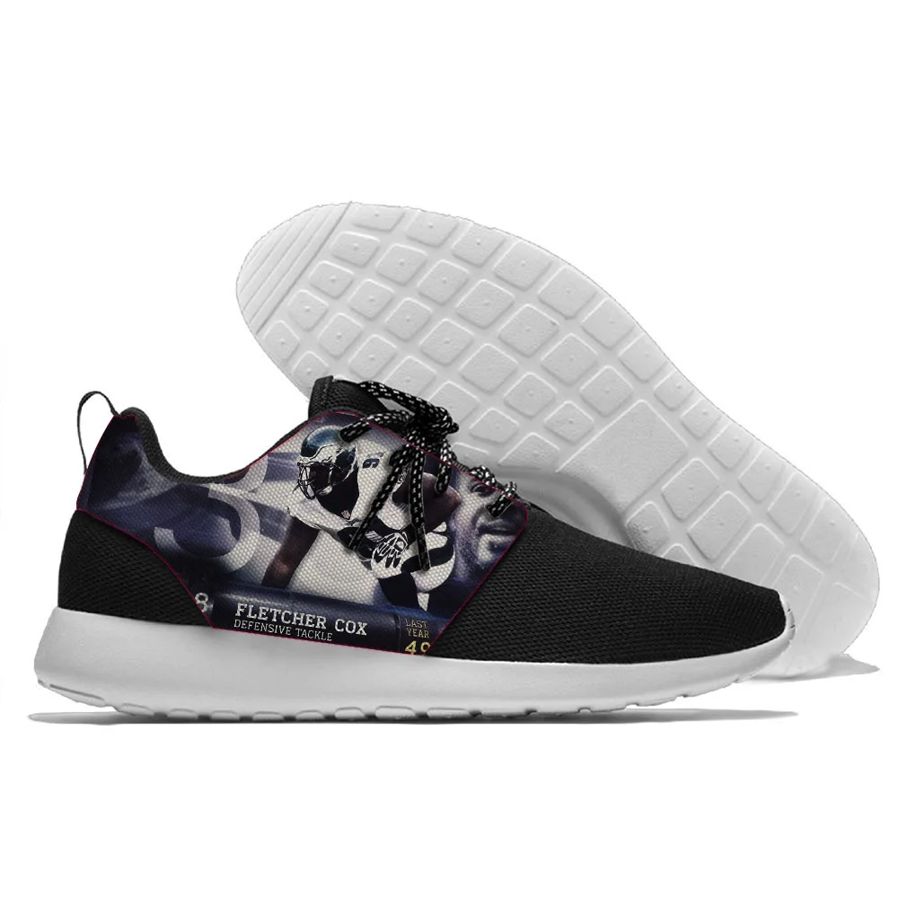 

Rugby Eagles Players Fletcher-cox Logo Sport Shoes Confortable Jogging Walking Athletic Shoes Light Weight