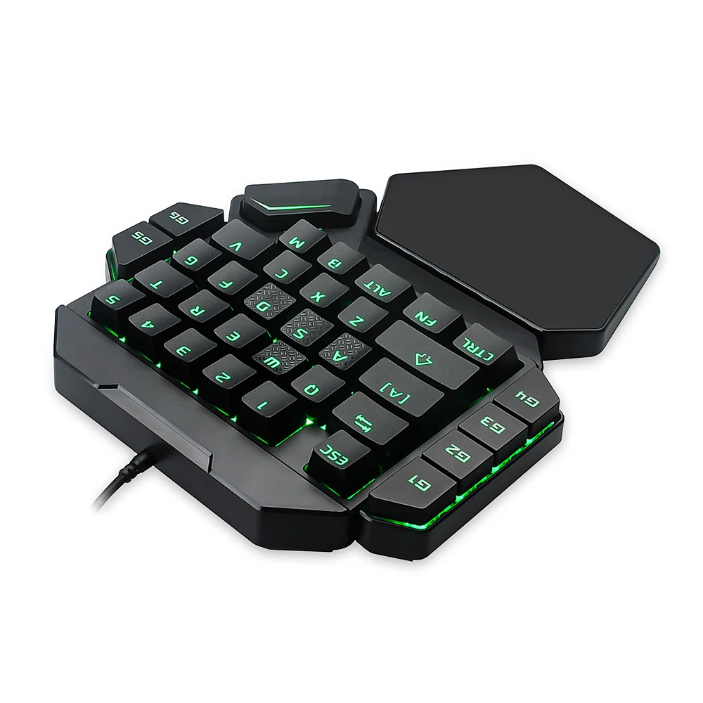 K50 RGB Проводная игровая клавиатура с одной рукой синий переключатель
