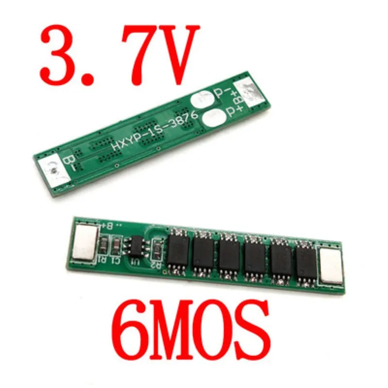 BMS 1s 6mos 18650 3,7 V литиевая батарея PCBA pcm 12A 18650 зарядный Модуль защита от перегрузки по току короткого замыкания