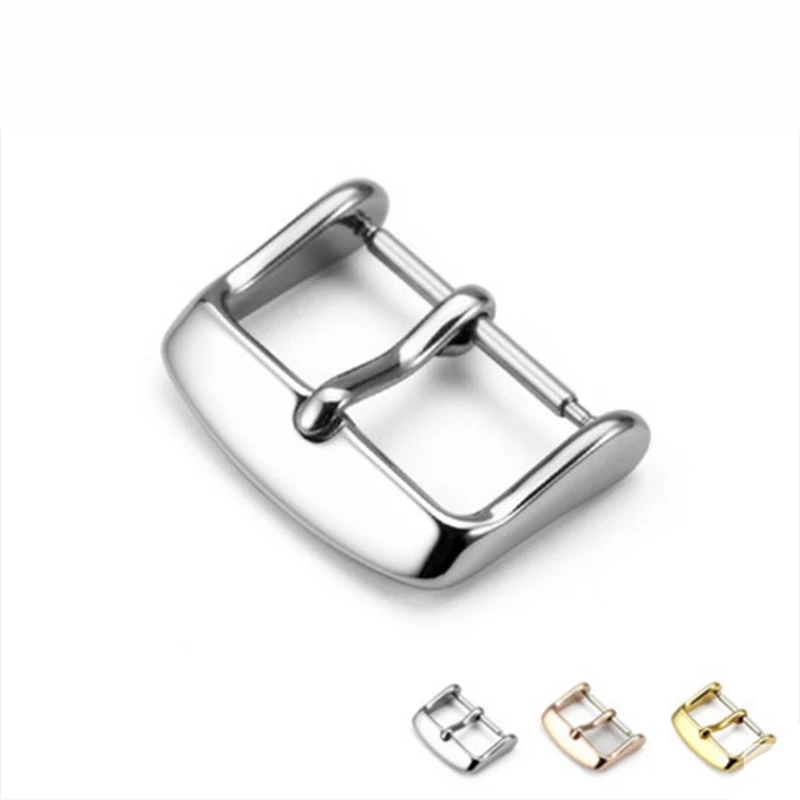 Watches Accessories Watch Buckle Silver Gold Black Stainless Steel Watchband Clasp Wristwatch Repair Tool 16mm 18mm 20mm 22mm